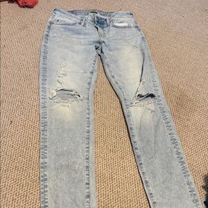 Distressed Light Blue Women's Jeans